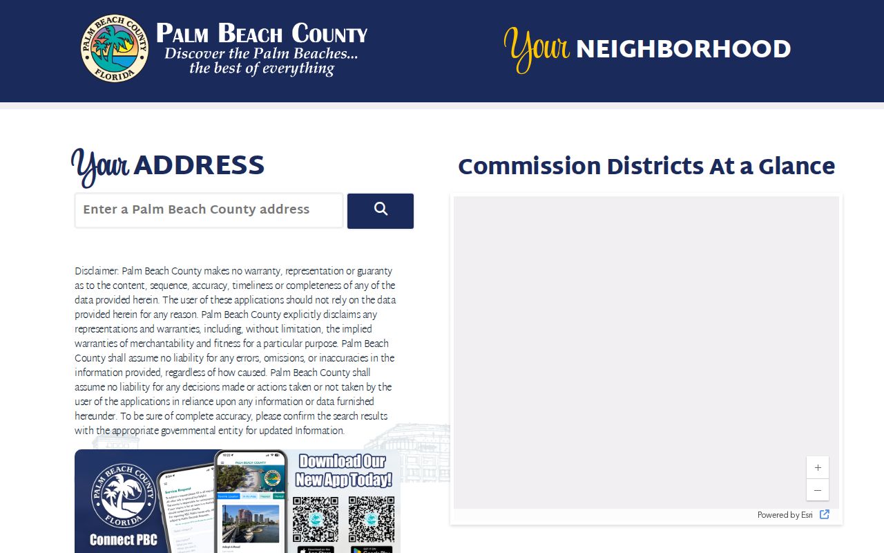 Palm Beach County neighborhood dashboard used to compare ZIP and municipality